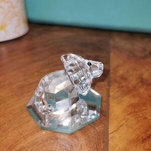 Retired Swarovski lion figurine